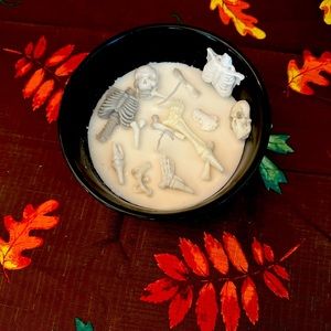 Halloween candle / Skelton candle / graveyard candle